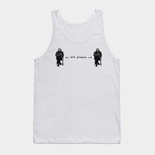 Bernie Sanders Mittens Memes Social Distancing Tank Top